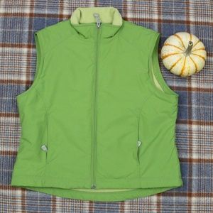 L. L. Bean Green Zip Up Vest